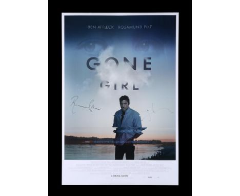 Poster has been autographed by Director David Fincher and Rosamund Pike (Amy Dunne).27" x 40" (69 x 104 cm)Condition: Very Go