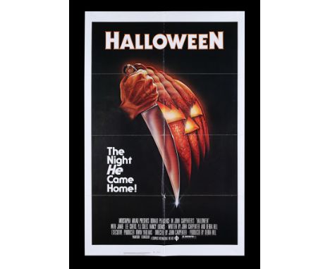 "The Night HE Came Home". Country of origin US One-Sheet for the definitive 'slasher' flick "Halloween". From first year of g