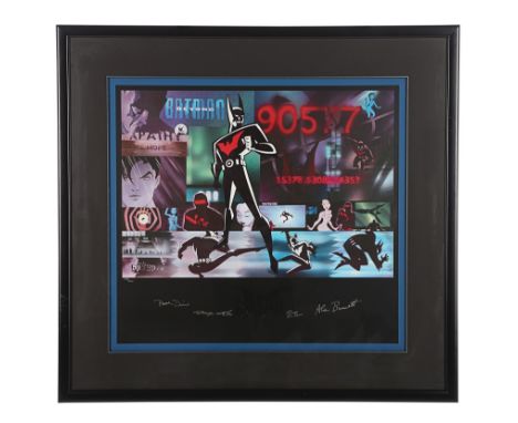 From the opening sequence of the TV series "Batman of the Future" comes this impressive limited-edition lithograph numbered #
