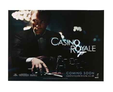 British country of origin 'Coming Soon' Advance UK Quad for Martin Campbell's "Casino Royale". Designed by Vox &amp; Associat