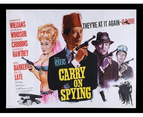 Carry On icon Barbara Windsor's first appearance in a 'Carry On' film as she played trainee spy Daphne Honeybutt in Gerald Th