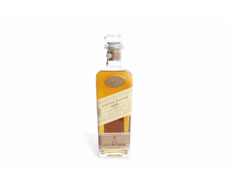 JOHNNIE WALKER 1820Blended Scotch Whisky. Bottle no. A043244. 700ml, 40% volume. CONDITION REPORT: Good, slight wear to label