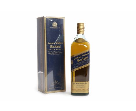 JOHNNIE WALKER BLUE LABELBlended Scotch Whisky.Bottle no. P13448JW. 75cl, 43% volume, in carton. CONDITION REPORT: Very good