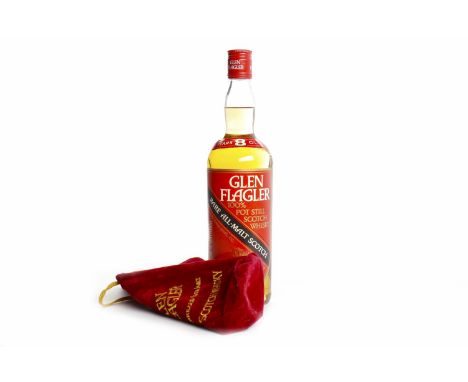 GLEN FLAGLER RARE ALL-MALT SCOTCH 8 YEARS OLD Closed 1985. Airdrie, Lanarkshire. Distilled and bottled at Moffat Grain Distil