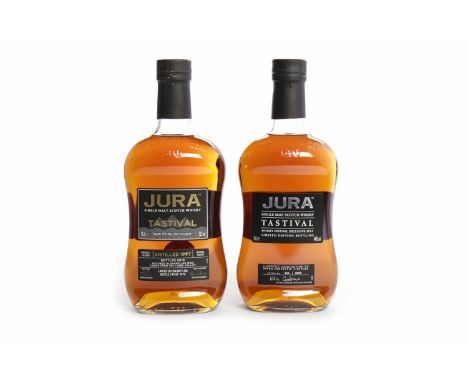 JURA TASTIVAL 2014 BOTTLINGActive. Craighouse, Isle of Jura.Bottle no. 484 of 3000. 70cl, 44% volume.JURA TASTIVAL 2015 BOTTL