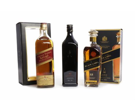 JOHNNIE WALKER BLACK LABEL 12 YEARS OLD - COLLECTORS EDITIONBlended Scotch Whisky. Bottle no. 040057. 70cl, 40% volume, in bo