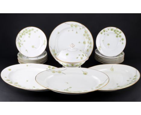 Royal Copenhagen Gänseblümchen Speiseservice für 6 Personen, dinner service for 6 pers.,17-teiliges Porzellan, Dänemark, mit 