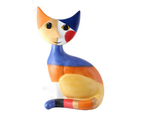 Rosina Wachtmeister für Goebel große Katze Bruno  50 cm, big cat Bruno 50 cm,Keramik, mit Bodenmarke Goebel Rosina Wachtmeist