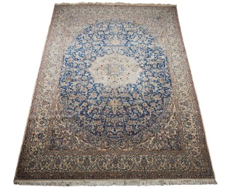 Nain Schischla großer Perserteppich, large persian carpet,Wolle auf Wolle, handgeknüpfter Perserteppich, L 307 cm x B 206 cm,