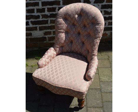 Victorian button back nursing chair