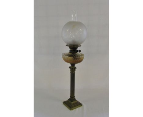 Brass oil lamp