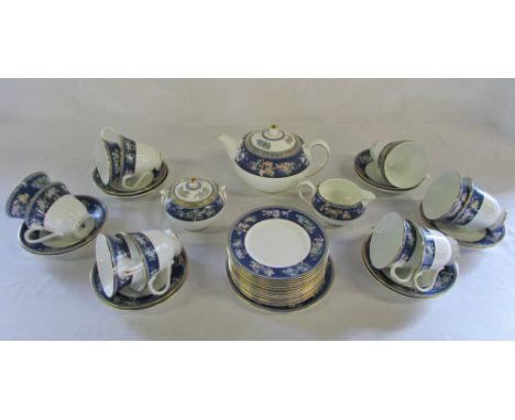 Wedgwood Blue Siam part tea service approximately 40 pieces