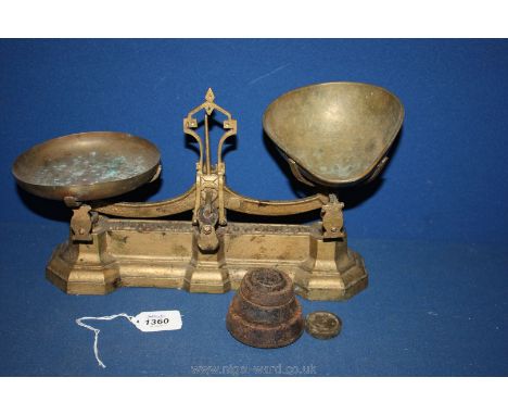 An old set of Avery Scales and weights