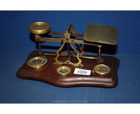 A set of postal scales