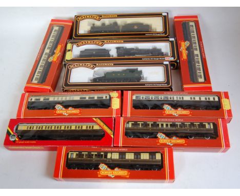 3 Mainline Railways steam locomotives GWR green 0-6-2 tank (NM-BNM), BR black Dean Goods engine and tender (G-BG), and BR lin