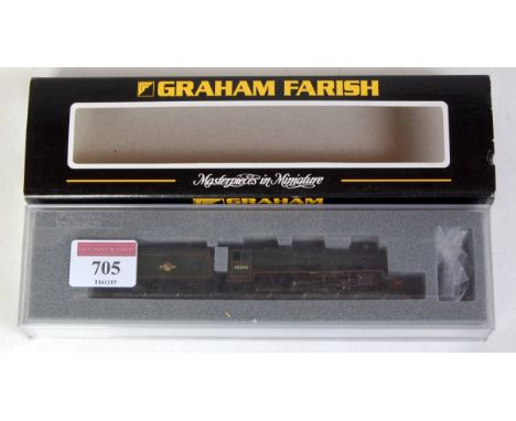 Graham Farish at Bachmann 'N' gauge 372-475 Jubilee 45699 Galatea BR green loco and tender (M-BM)