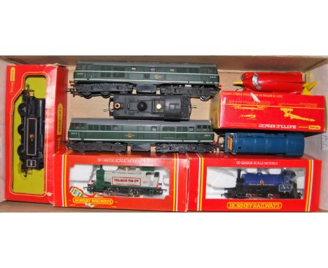 Tray containing mixed collection of locomotives etc boxed Hornby 'Tolgus Tin Co.' 0-4-0, Highland Railway 0-4-0 saddle tank, 