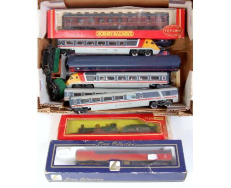 Mixed lot including Triang Lord of the Isles engine and tender Hornby LMS dining car, 10 items of loose rolling stock, Lima G