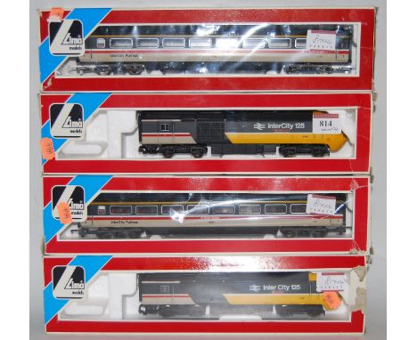 A Lima 4-car Intercity 125 train in grey/black livery (G-BFG)