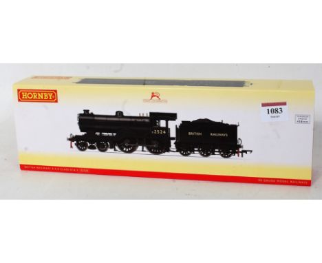 A Hornby R3235 BR black early livery E2524 class D16 engine and tender, with instructions DCC ready (M-BM)