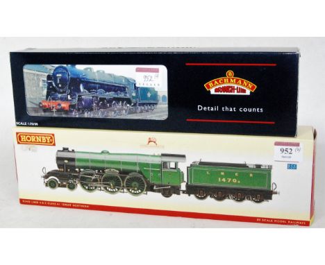 A Hornby R2405 LNER green class A1 engine and tender No. 1470 'Great Northern' DCC ready (M-BM) together with a Bachmann 31-2