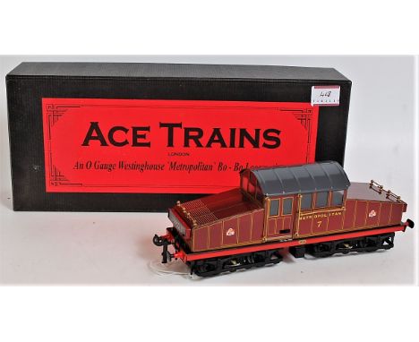 ACE trains Metropolitan Westinghouse centre cab loco, red No.7 (E-BE) fitted with 'Blue flashers'