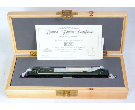 A Bachmann wooden presentation box containing a BR green class 46 diesel electric No. D172 'Ixion' with certificate 1150/2000
