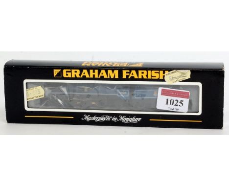 A Farish by Bachmann N gauge Ref. 372-301 BR blue livery Merchant Navy class engine and tender 'Canadian Pacific' (NM-BNM)
