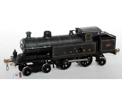 Marklin clockwork L&amp;NWR 4-4-2 Precursor tank loco No. 44 black lined red (G-VG)