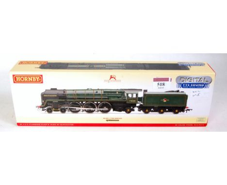 A Hornby R3244 TTS BR lined green class 8 engine and tender No. 71000 Duke of Gloucester, DCC fitted including twin track sou