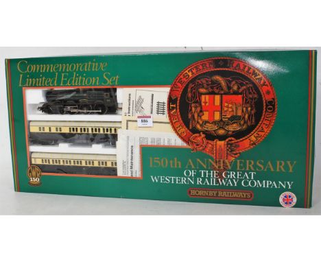 A Hornby R775 '150th Anniversary of the Great Western Railway' train set containing 'King George V' engine and tender, three 