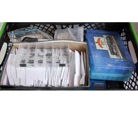 A large quantity of locomotive spare parts for Triang, Hornby and other makes, weathering kit, tools, sundry kits, etc all ex