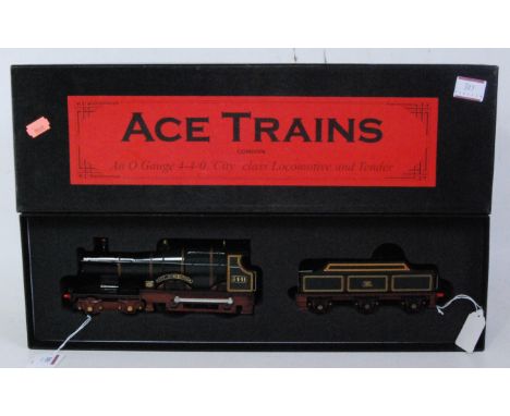 ACE Trains 4-4-0 loco and tender GWR City of Winchester No. 3441, GWR lined green/red, complete with jewelled red and white l