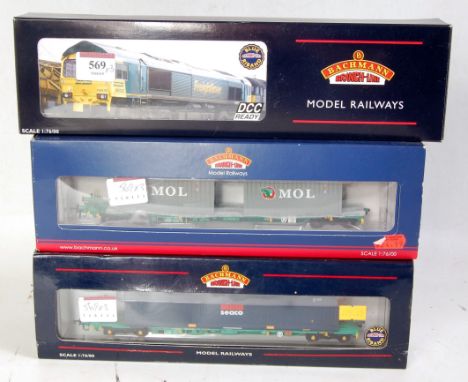 A Bachmann 32-725Y class 66/5 diesel No. 66552 Freightliner 'Maltby Raider' exclusive for Rails of Sheffield (M-BM) and sold 