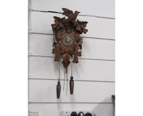 Wooden cuckoo clock battery operated