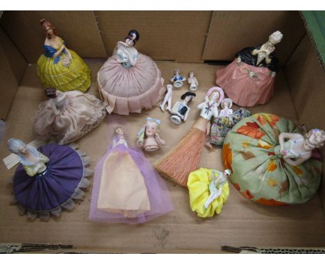 Vintage pin cushion dolls and busts