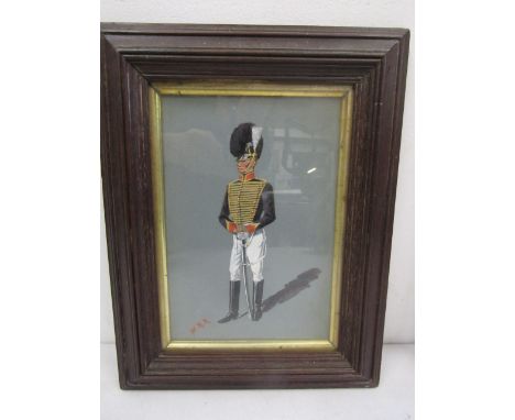 Watercolour of a light Hussar 29x22cm
