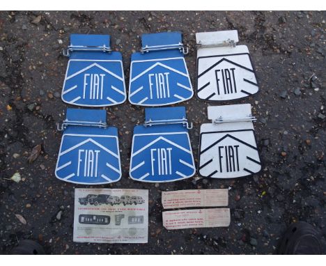 3 Pairs of vintage New Old Stock Fiat mud flaps with paperwork&nbsp;