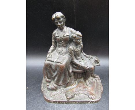 Bronze sculpture 'What They Did I Too May Do' stamped R DINO? England&nbsp; 17cmH