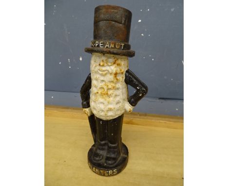 Vintage cast iron Planters Mr Peanut money bank H27cm approx&nbsp;