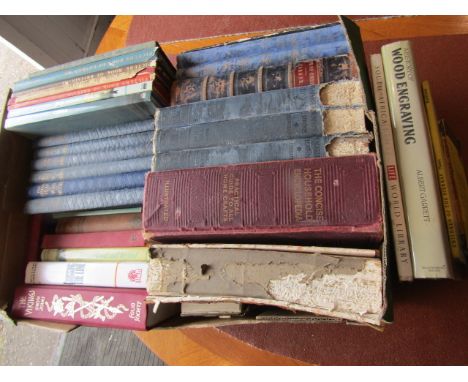 crate of vintage books