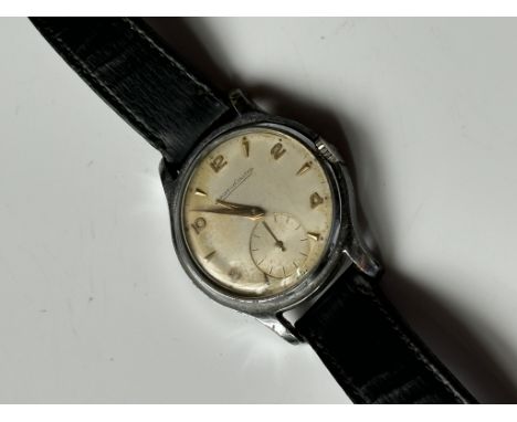 Jaeger-LeCoultre 1940's gent's watch P 469/A serial number: 285098, stainless steel case 30mm width 10mm thick manual winding