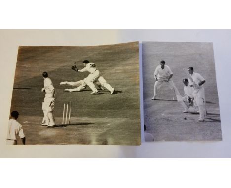 CRICKET, photos, early 1960s, Australia, , inc. 1961 England Tour, tests (1), county matches (4) &amp; team photo; Grout catc