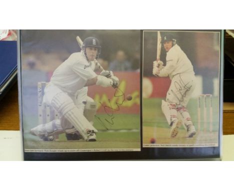 CRICKET, selection, inc. magazine photos, profile pages; 140 signatures in total, inc. Sidebottom, Silverwood, Trescothick, A