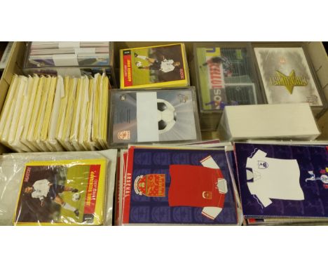 FOOTBALL, complete &amp; part sets, inc. Futera, Upper Deck, Match (25), Arsenal, Leeds, Liverpool, Man City, Juventus etc., 