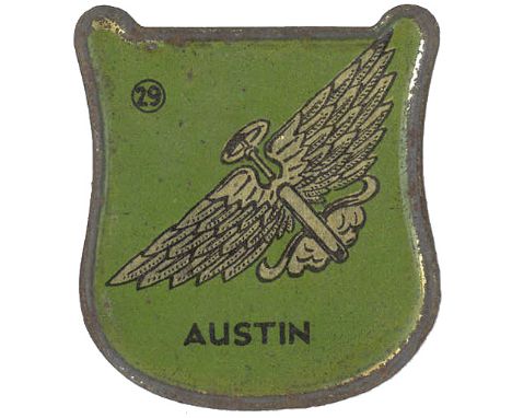 THOMSON, Army Badges &amp; Motor Car Crests, Nos. 20, 23 &amp; 29, double-sided shield-shaped metal issue, some minor paint l
