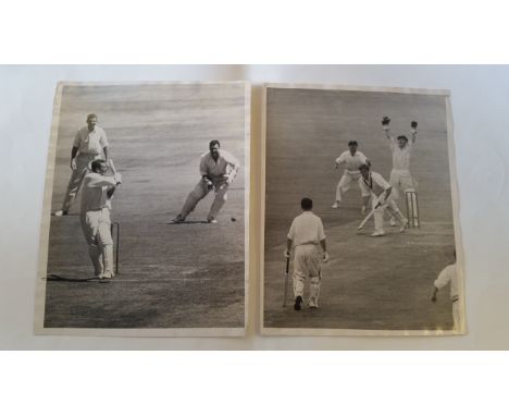 CRICKET, press photos, 1950s-60s, inc. Doug Walters (4); Sutcliffe practicing in nets at Capetown 1953; Iverson at Melbourne'