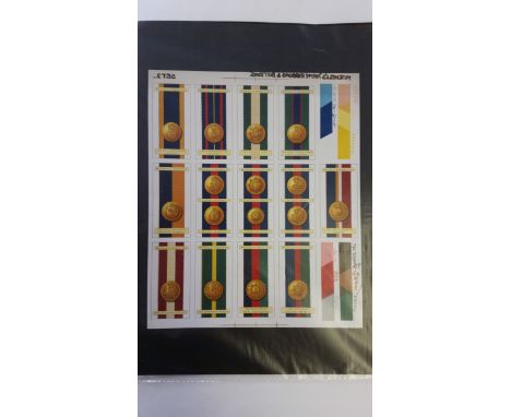 MITCHELL, Army Ribbons &amp; Buttons, complete set of 25 proofs (fronts only) on two sheets, with production annotation to ed