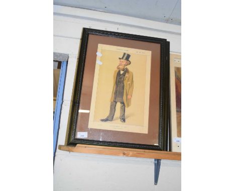 TWO FRAMED VANITY FAIR PRINTS, THE STATESMAN NO 153 AND THE STATESMAN NO 136, F/G