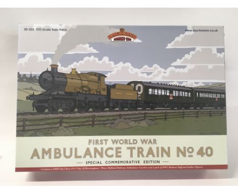 Boxed Bachmann First World War Ambulance Train Set No.40 Appears unused with certificate of authenticity